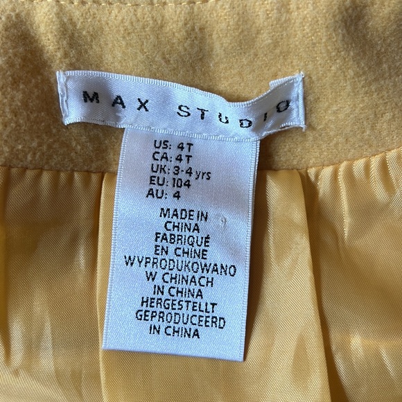 Max Studio Lined Swing Style Coat with Bow Details - Picture 6 of 9